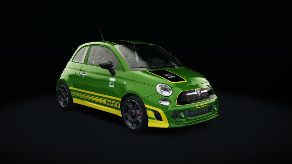 Abarth 500 EsseEsse Step1, skin dark_green_yellow