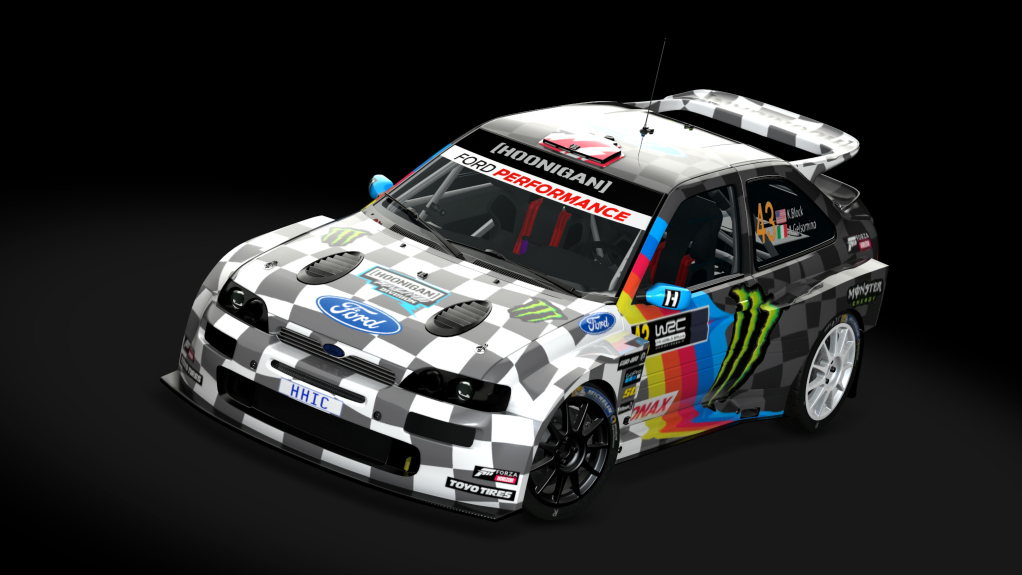 Ford Escort RS Cosworth Ken Block, skin 01_ecs