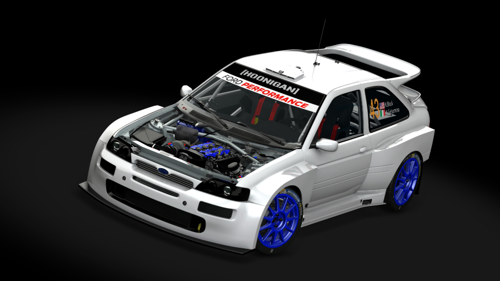 Ford Escort RS Cosworth Ken Block, skin 01_white_a