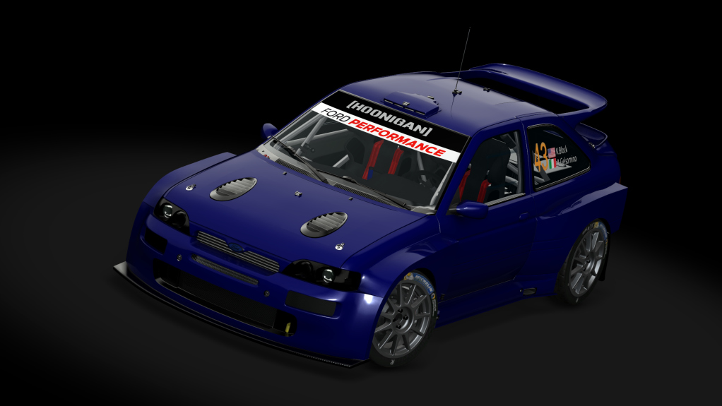 Ford Escort RS Cosworth Ken Block, skin 02_blue