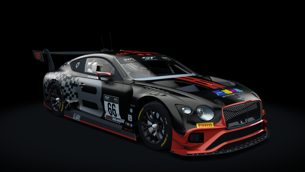 Bentley Continental GT GT3 2019, skin Bullit 2020