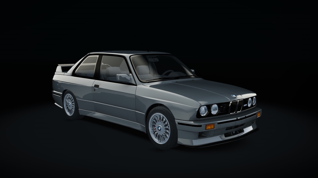 BMW M3 E30 ECU, skin Nogaro_Silver_metallic