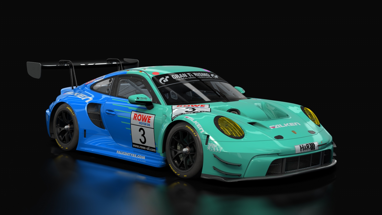 Porsche 992 GT3R 2023, skin nls_falken_#3