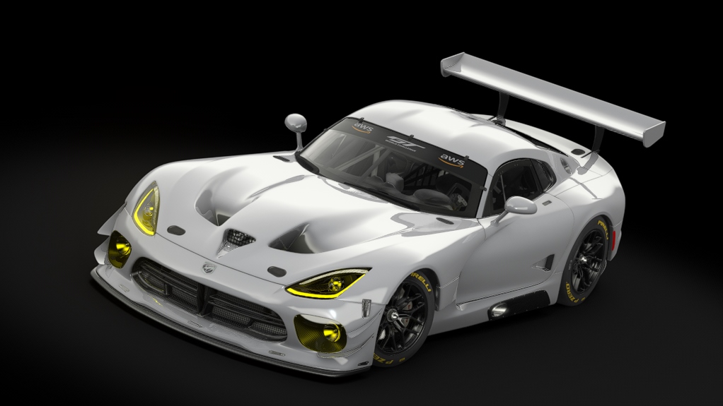 Dodge Viper GT3-R, skin template_yellow_glass