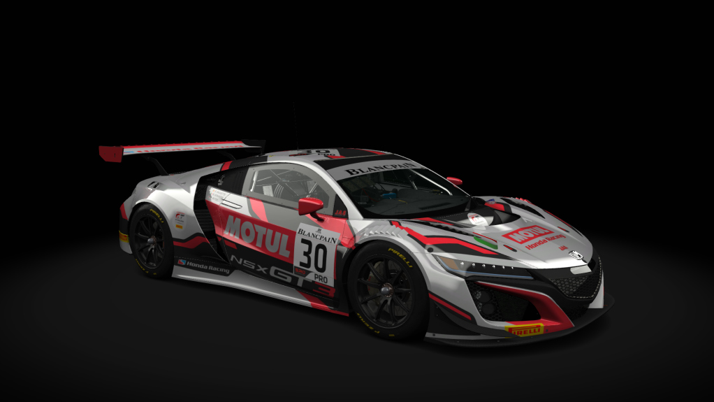 Honda NSX GT3 Evo Endurance, skin Blancpain_2019_Motul_30