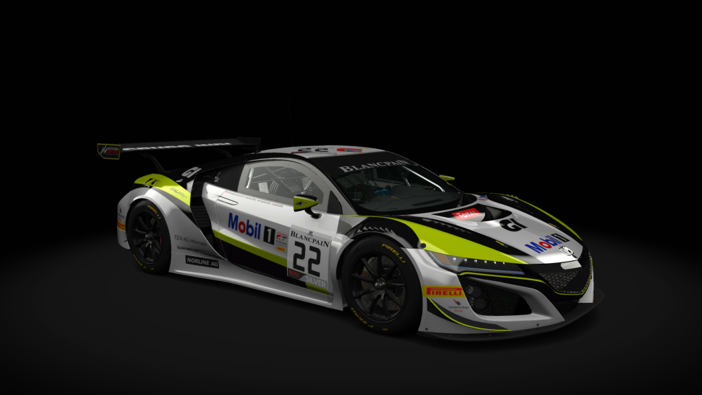 Honda NSX GT3 Evo Endurance, skin Blancpain_2019_RJN_22