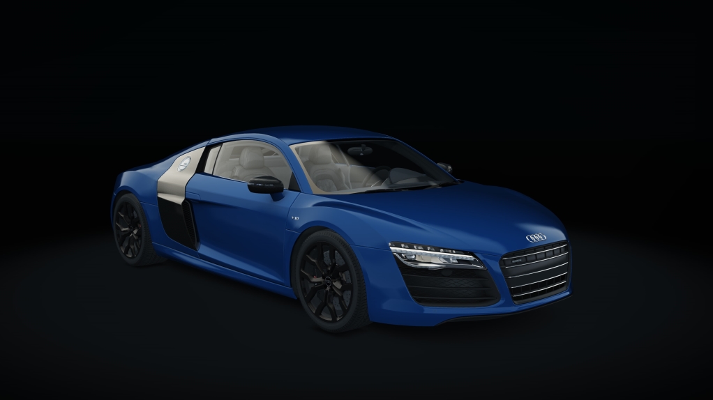 Audi R8 V10 Plus ECU, skin 01_sepang_blue_matte_t