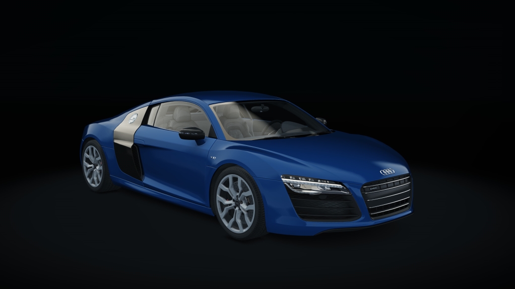Audi R8 V10 Plus ECU, skin Sepang_Blue_Matte