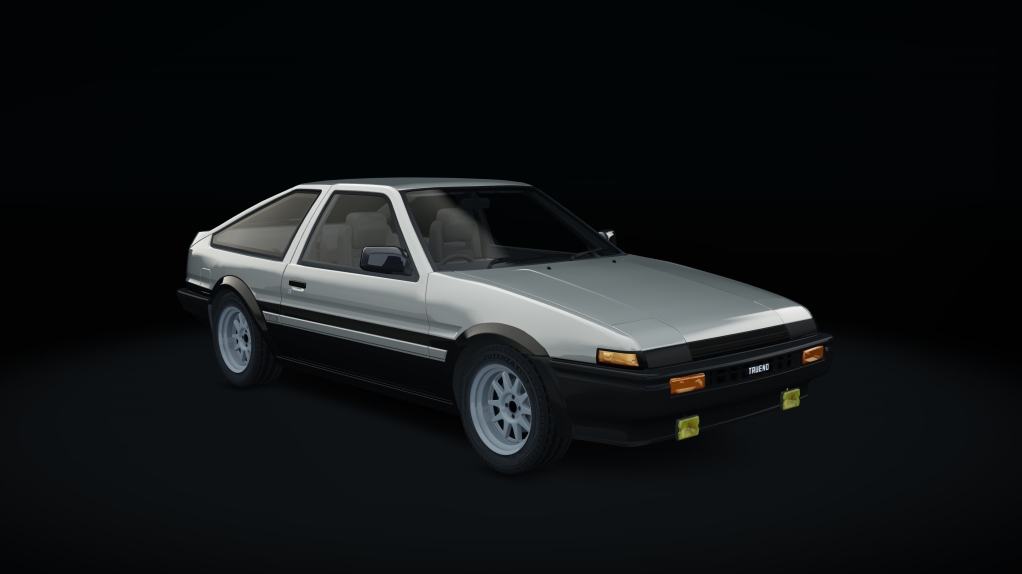 Toyota AE86 ECU, skin 14_silver_black