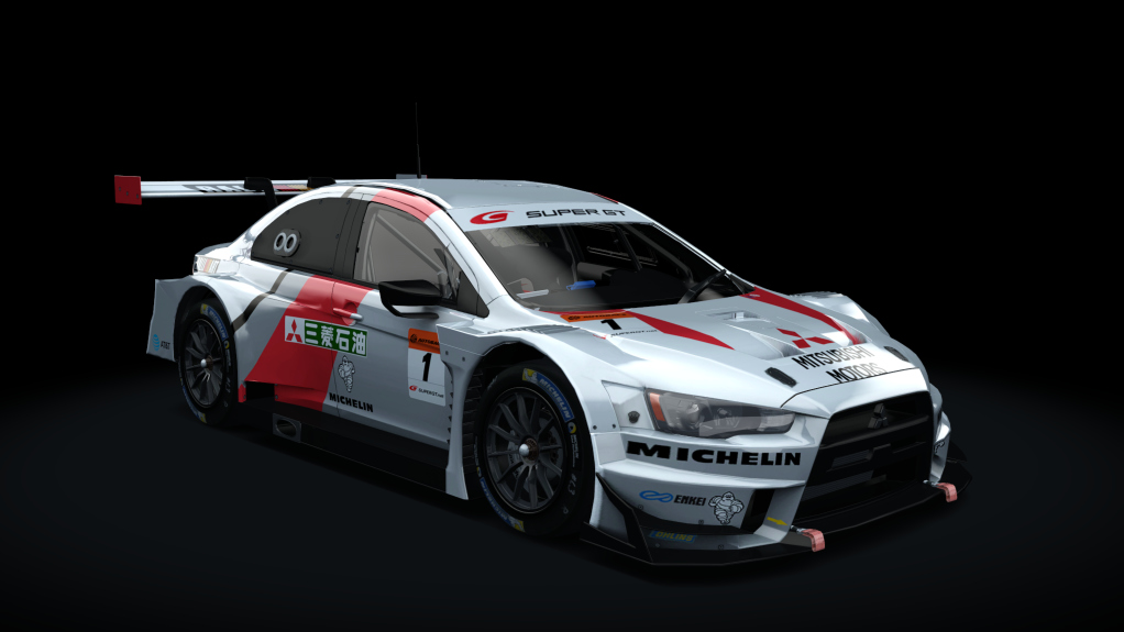 Mitsubishi Lancer EVO GT500, skin 三菱石油_white