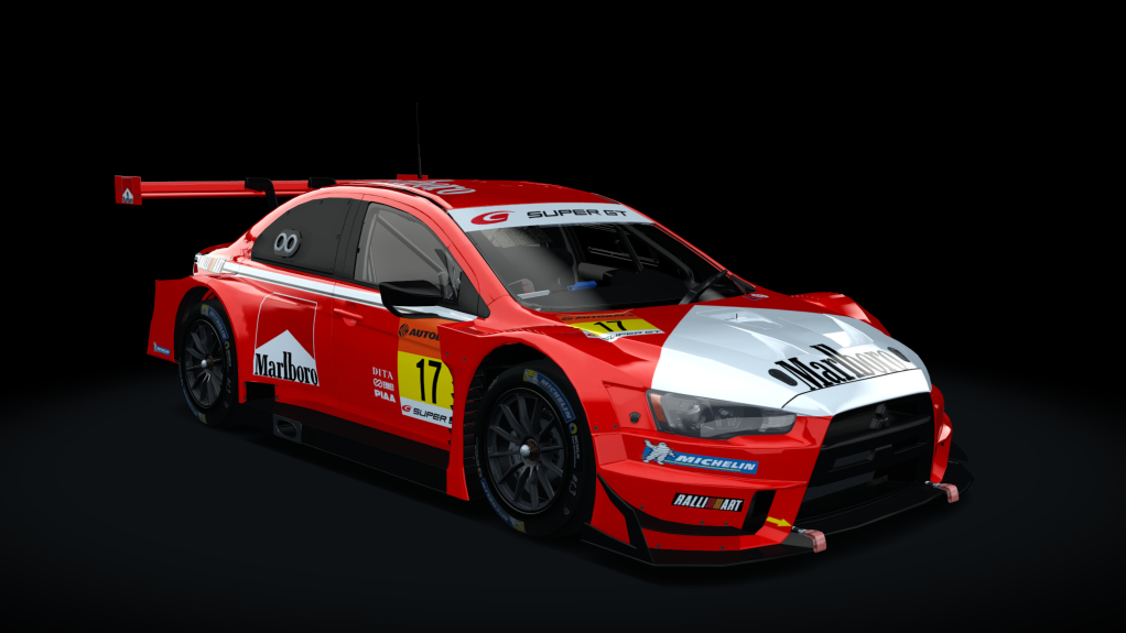 Mitsubishi Lancer EVO GT500, skin marlboro