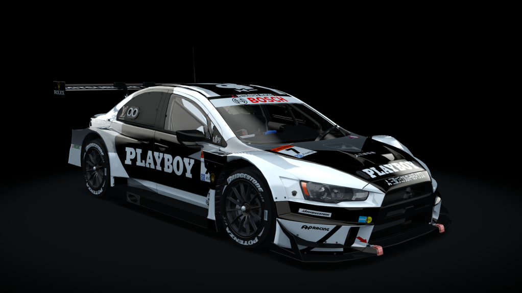 Mitsubishi Lancer EVO GT500, skin playboy