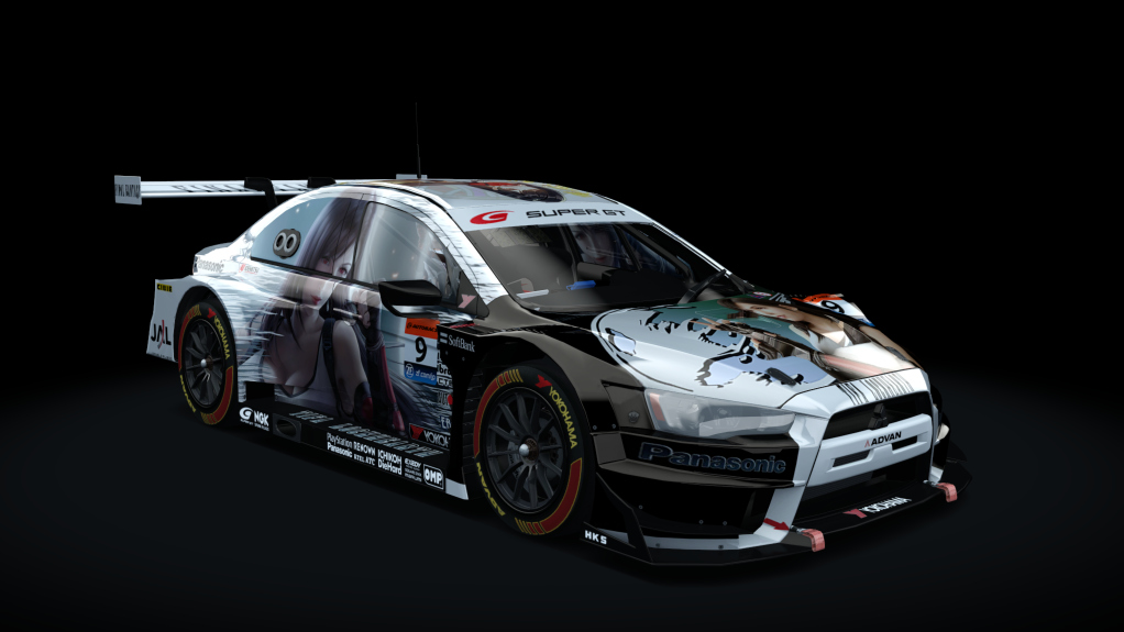 Mitsubishi Lancer EVO GT500, skin tifa_lockhart