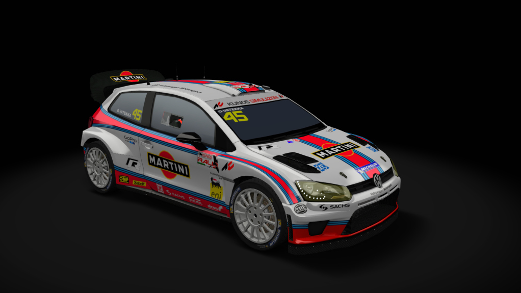 RL Volkswagen Polo WRC 2015, skin KRX_Martini_45