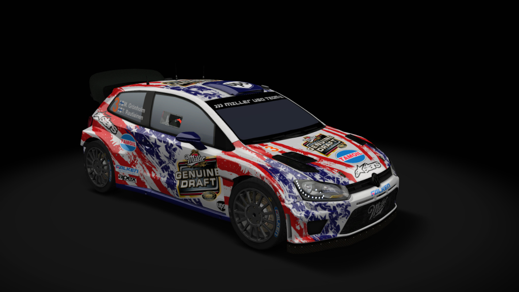 RL Volkswagen Polo WRC 2015, skin Miller_USA_Team
